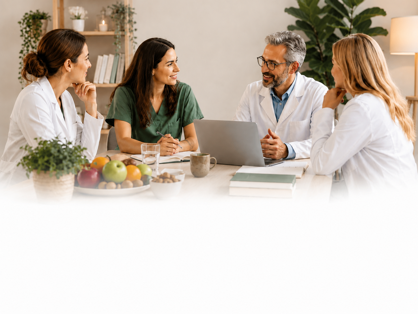 Professionisti della salute durante una sessione di confronto clinico